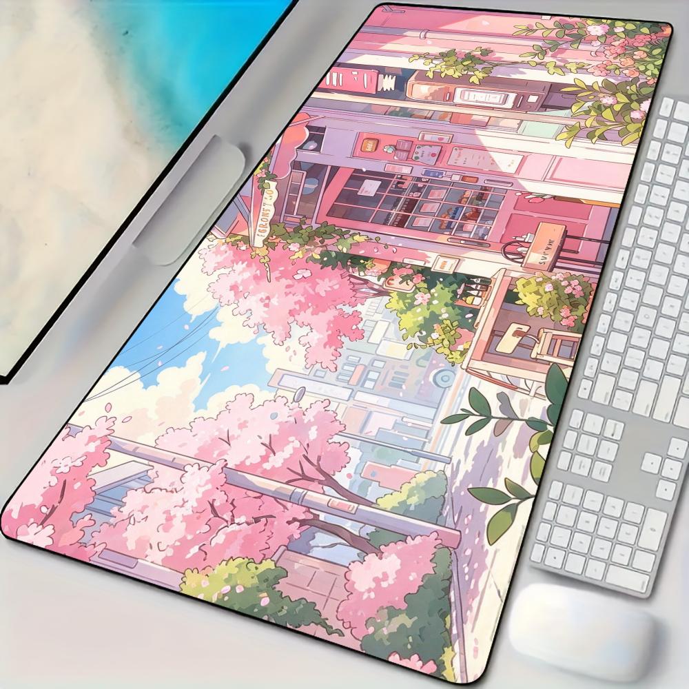 Gaming Accessories Shop - Pembe Sokak Temalı, Mağaza Önü Desenli,