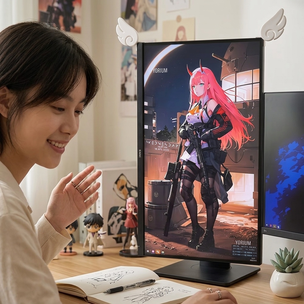 Gaming Accessories For Room - Melek Kanatları Ekran Dekorasyonu, Esports Odası,